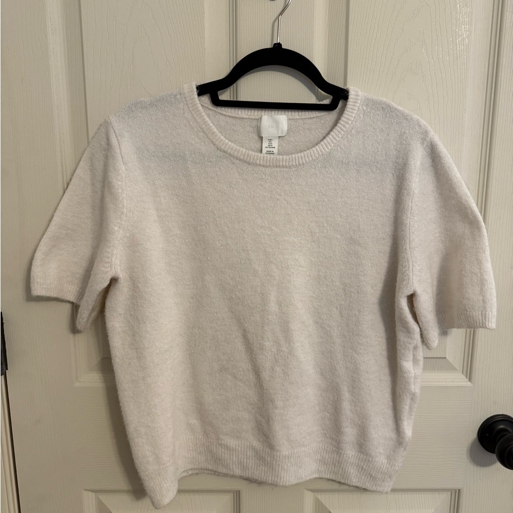 H&M Soft Cream Knit Top